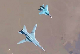 Бомбардировщики Ту-22М3 над Евфратом (ВИДЕО)
