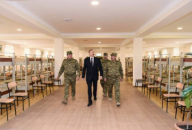  Ильхам Алиев ознакомился с бытом военных в Агджабединском районе (ОБНОВЛЕНО, ФОТО)