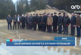 Артиллеристы - ветераны Карабахской войны посетили Аллею шехидов (ВИДЕО)