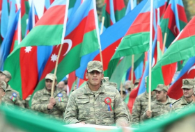 В прифронтовой зоне Азербайджана прошло шествие в честь Дня государственного флага (ФОТО, ВИДЕО)