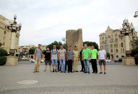 Военные моряки России, Казахстана и Ирана совершили экскурсию по Баку – ФОТО