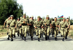 В Азербайджанской Армии проводятся соревнования по марш-броску