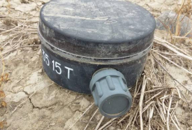 На территории села Афатлы Агдамского района обнаружена противопехотная мина (ФОТО)