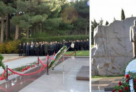 Ветераны ВОВ почтили память Гейдара Алиева (ФОТО)