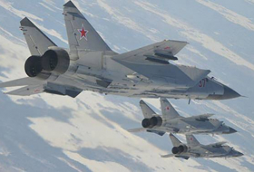 Истребители МиГ-31БМ провели воздушный бой в стратосфере