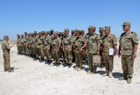 С азербайджанскими артиллеристами проведены командирские сборы (ВИДЕО)