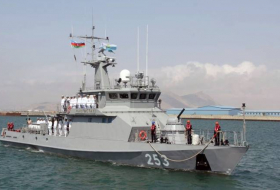 Военный корабль Казахстана прибыл в Баку (ВИДЕО)