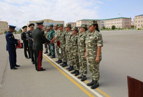 В Нахчыванском гарнизоне состоялась церемония выпуска женщин-военнослужащих-ВИДЕО