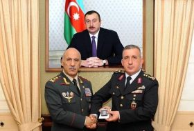 Командующий Внутренними войсками Азербайджана принял турецкого полковника