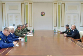 Президент Азербайджана принял делегацию во главе с начальником Генштаба ВС России (ФОТО)