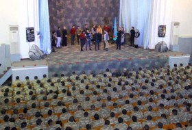В Гянджинском гарнизоне проведено мероприятие на тему «Гейдар Алиев и азербайджанский солдат»