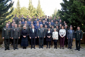 В Военной академии ВС Азербайджана состоялась церемония выпуска курсов английского языка