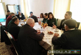 Участники кампании «Şəhidimiz» посетили семьи шехидов в Товузском районе