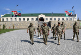 Министр обороны Азербайджана принял участие в открытии новой воинской части в прифронтовой зоне - ВИДЕО