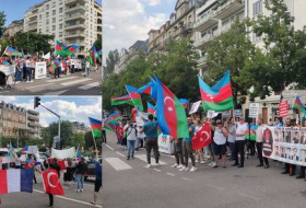 В Страсбурге прошло шествие против вооруженных провокаций Армении в отношении Азербайджана