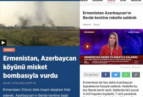 Обстрелы Арменией гражданских поселений в Азербайджане в центре внимания турецких СМИ - ФОТО