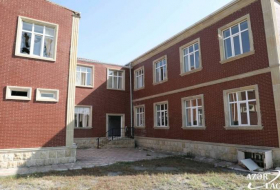 Школа в селе Гапанлы Тертерского района сильно пострадала в результате вражеского артиллерийского обстрела - ФОТО