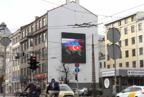 На центральных улицах Риги размещены билборды «Карабах-это Азербайджан!»