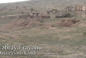 Видеокадры из освобожденных от оккупации сел Джебраильского района