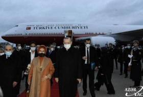 Президент Турции прибыл в Азербайджан - ФОТО