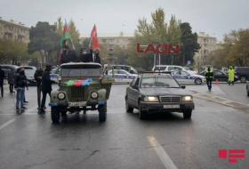 В Баку состоялся автопробег по случаю освобождения Лачина 