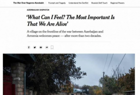 В «Нью-Йорк Таймс» опубликована статья о селе Чираглы Агдамского района