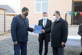 Еще 57 домов переданы семьям шехидов и инвалидам Карабахской войны