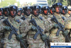 Нахчыванский спецназ готовится к параду Победы - ВИДЕО