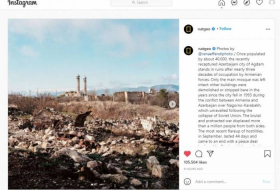 National Geographic опубликовал на своей странице в Instagram фотографии разрушенного в результате армянской оккупации города Агдам