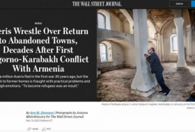 Wall Street Journal: Азербайджанцы пытаются вернуться в разрушенные города спустя несколько десятилетий после первой Карабахской войны