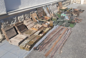 В Физули обнаружена очередная партия брошенного армянами оружия и боеприпасов 