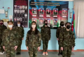 Школьники Сумгайыта приняли участие в соревновании по военному маршу