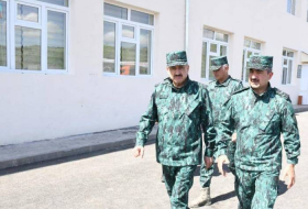 Помощник Президента Азербайджана и начальник ГПС посетили воинскую часть в Губадлинском районе - ФОТО