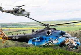 В Чехии украсили уходящий в отставку вертолёт Ми-24  - ФОТО