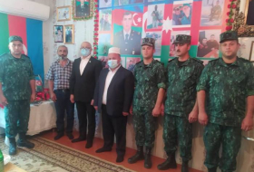 Военнослужащие ГПС посетили семьи шехидов - ФОТО