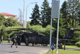 Вертолет ВВС США аварийно сел в центре Бухареста - ВИДЕО