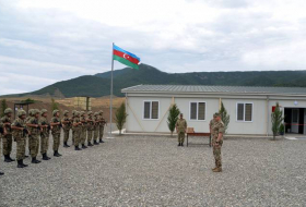 На территории Агдамского района состоялось открытие очередной воинской части - ВИДЕО