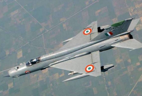 Истребитель МиГ-21 ВВС Индии потерпел крушение