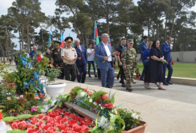 В Баку почтили память шехида Отечественной войны полковника-лейтенанта Яшара Садыгова - Фото