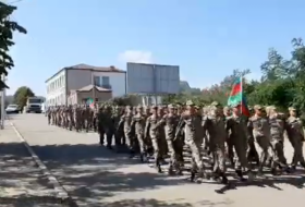 В Шуше прошел военный марш - Видео
