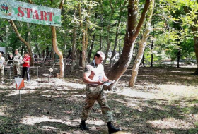 В Азербайджанской Армии проводятся состязания по ориентированию на местности - Фото