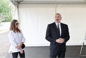 Ильхам Алиев и Мехрибан Алиева встретились в Шамахы с родителями шехида Самира Качаева