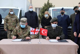 Турция передала Грузии спецтехнику для военного аэродрома в Марнеули