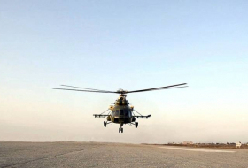 Проведены летные учения с экипажами вертолетов ВВС Азербайджана - Видео