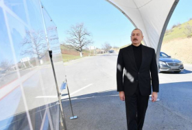 Ильхам Алиев ознакомился со строительством автодороги Ахмедбейли-Физули-Шуша - Обновлено
