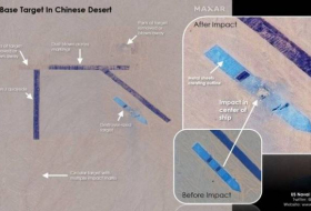 В китайской пустыне обнаружили имитацию военно-морской базы для стрельб