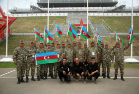 Азербайджанские военнослужащие вышли в полуфинал конкурса «Танковый биатлон» - Фото
