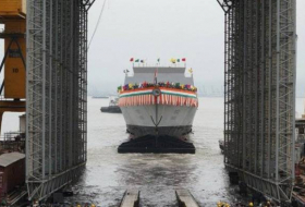 В Индии спустили на воду пятый фрегат нового поколения