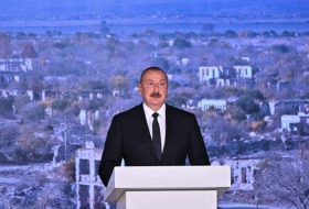 Ильхам Алиев: Агдам был полностью уничтожен за годы оккупации