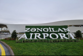 Сегодня был выполнен первый рейс гражданского самолета в Зангиланский Международный аэропорт